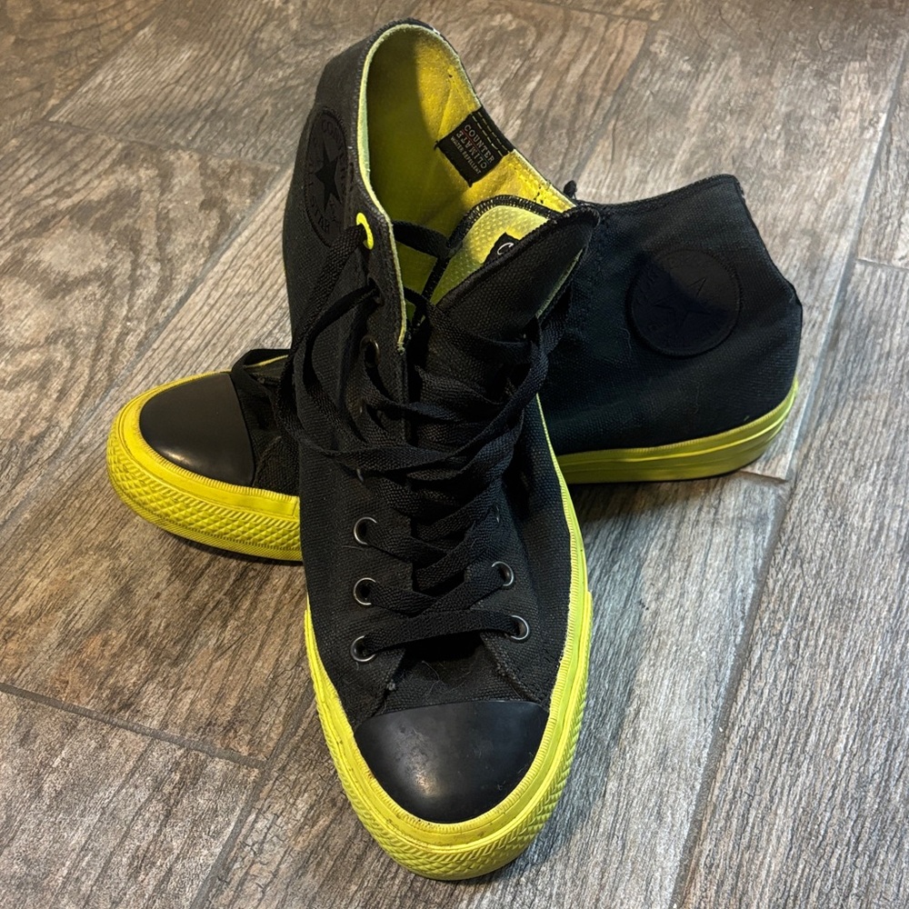 Chuck Taylor II x Lunarlon Sneakers in Black and Yellow